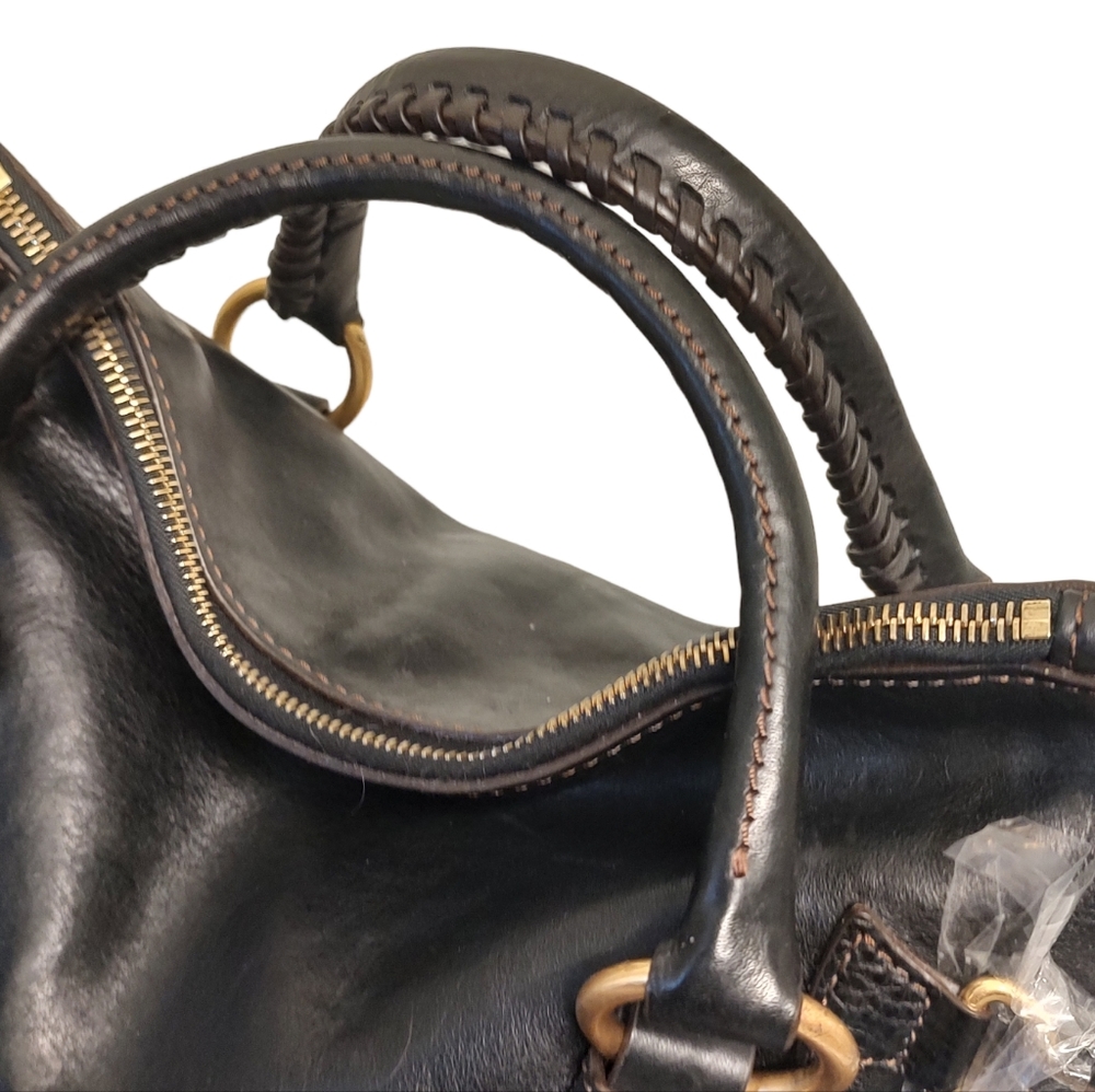 DOONEY & BOURKE Florentine Leather Small Satchel Crossbody Bag NWOT Black - Picture 12 of 16